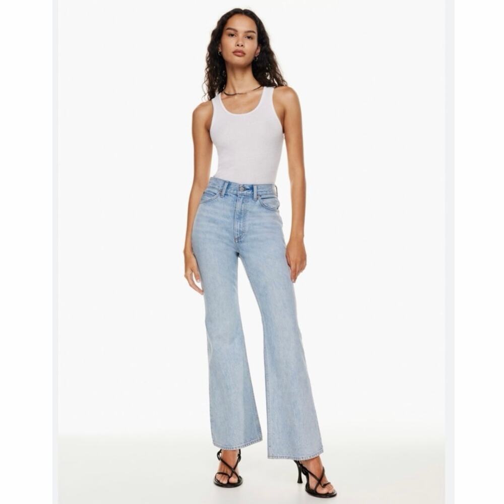 Aritzia Denim Forum The Marlene ’60s High Rise Flare Jeans 30L High Rise Cotton